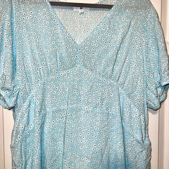 BP. Daisy V-neck Blue Baby Doll Dress Size 3XL EUC - Picture 3 of 6